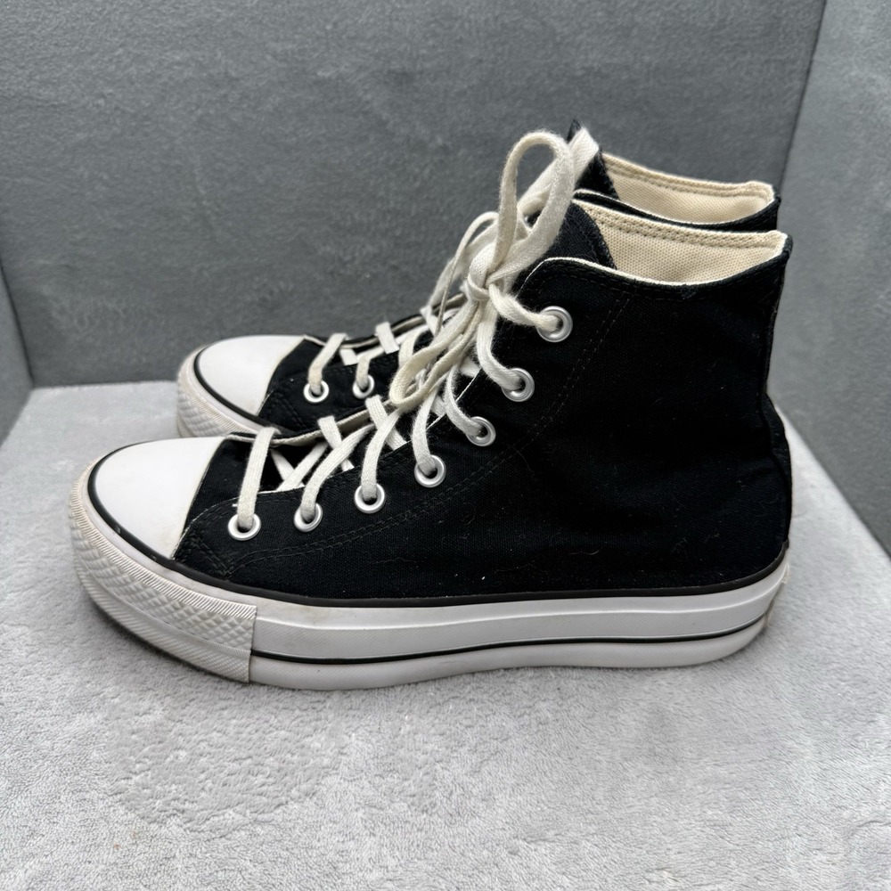Converse Chuck Taylor All Star Lift Platform High Top Black Women's Size 8 - Picture 1 of 10